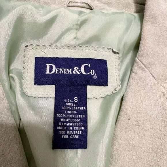 Denim & Co Genuine Suede Leather Fringe Jacket Women’s Small Western Boho - Picture 7 of 9